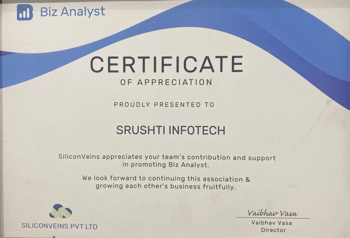 Gallery Certificate